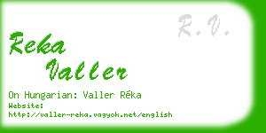 reka valler business card